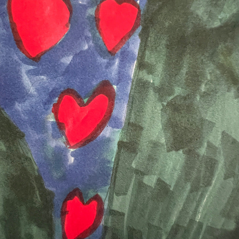 Tree of Love, Marker on paper, 2022 (14.5"x12")