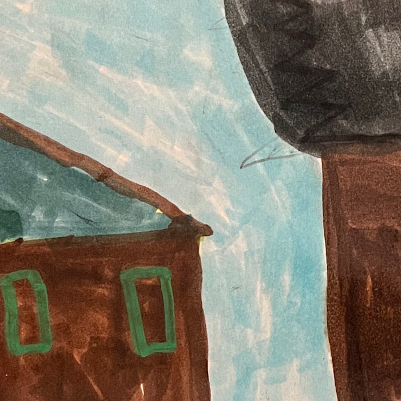 Home sweet home, Marker on paper, 2022 (14.5"x12")