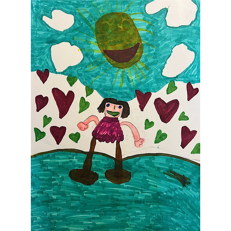 Elisa, Marker on paper, 2022 (24x18")