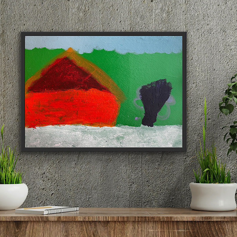 Loneliness, Painting, Acrylic on paper, 2022 (16"x23")