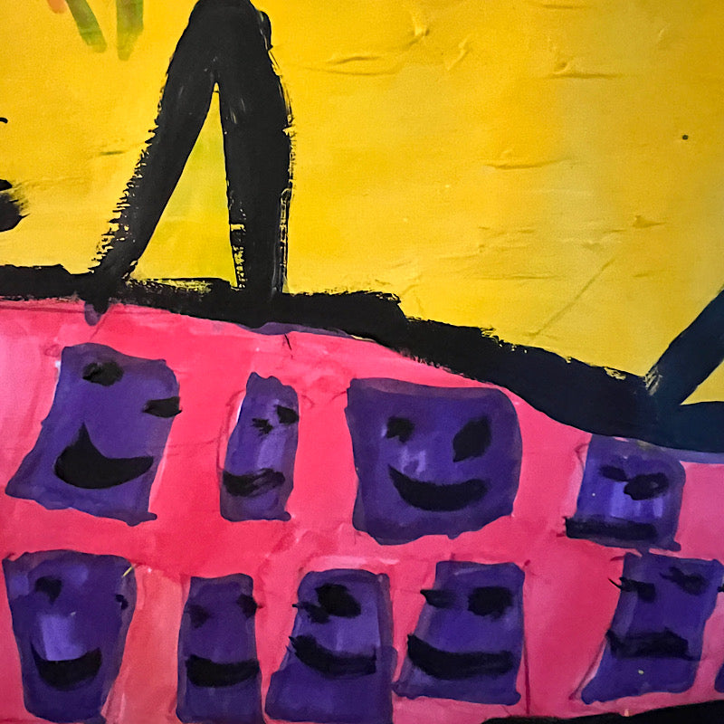 Miami, here we come, Painting, Acrylic on paper, 2022 (11x16.5")