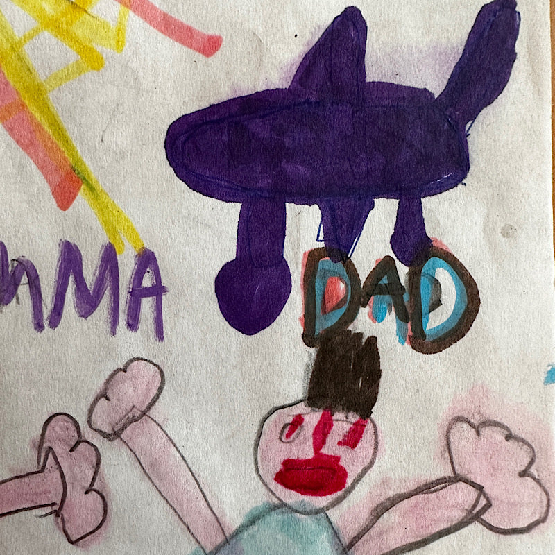 We are family, Marker on paper, 2022 (14"x11")