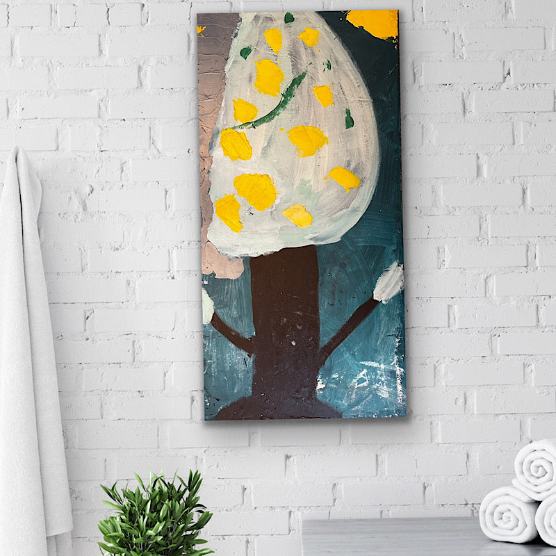 Tree of Hope, Painting, Acrylic on canvas, 2023 (24x48")
