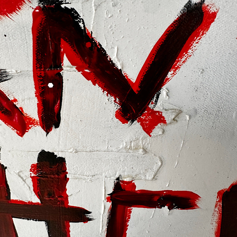 Child - Jean Michel Basquiat, Painting, Acrylic on canvas, 2023 (48x48")