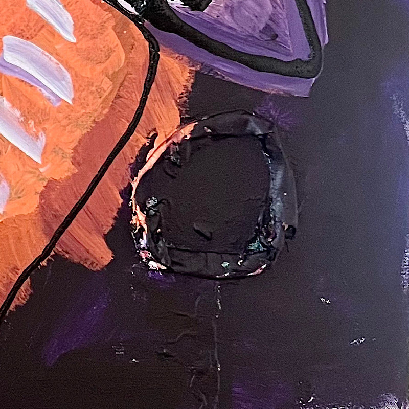 Californian Bird - Painting, Acrylic on canvas, 2022 (36x36")