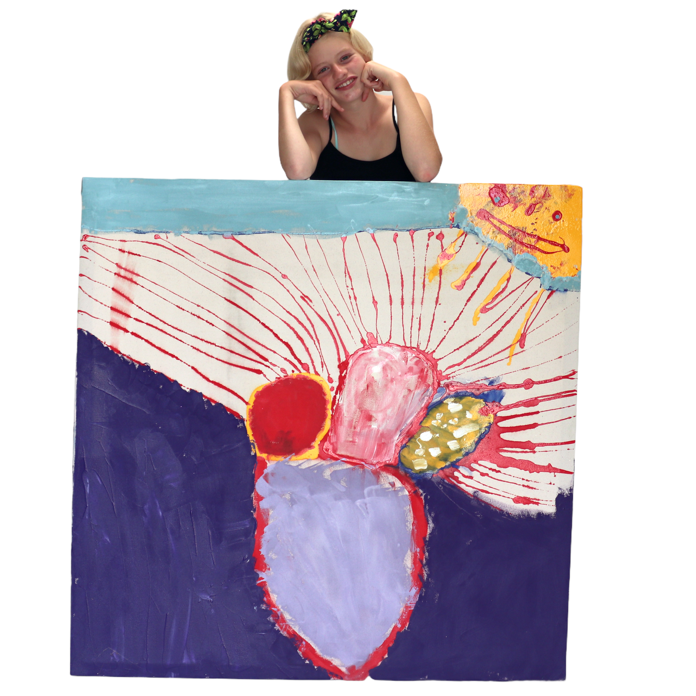 La Dolce Vita - Painting, acrylic on canvas, 2021 (46”x46")