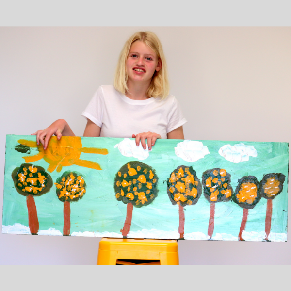 Family in Paradise (40x114 cm / 16"x45")