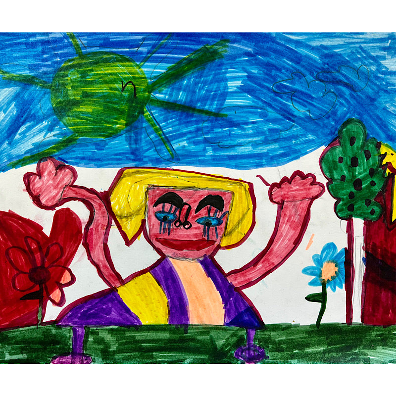 Fifi - Original Drawing, Marker on paper, 2022 (14x17)