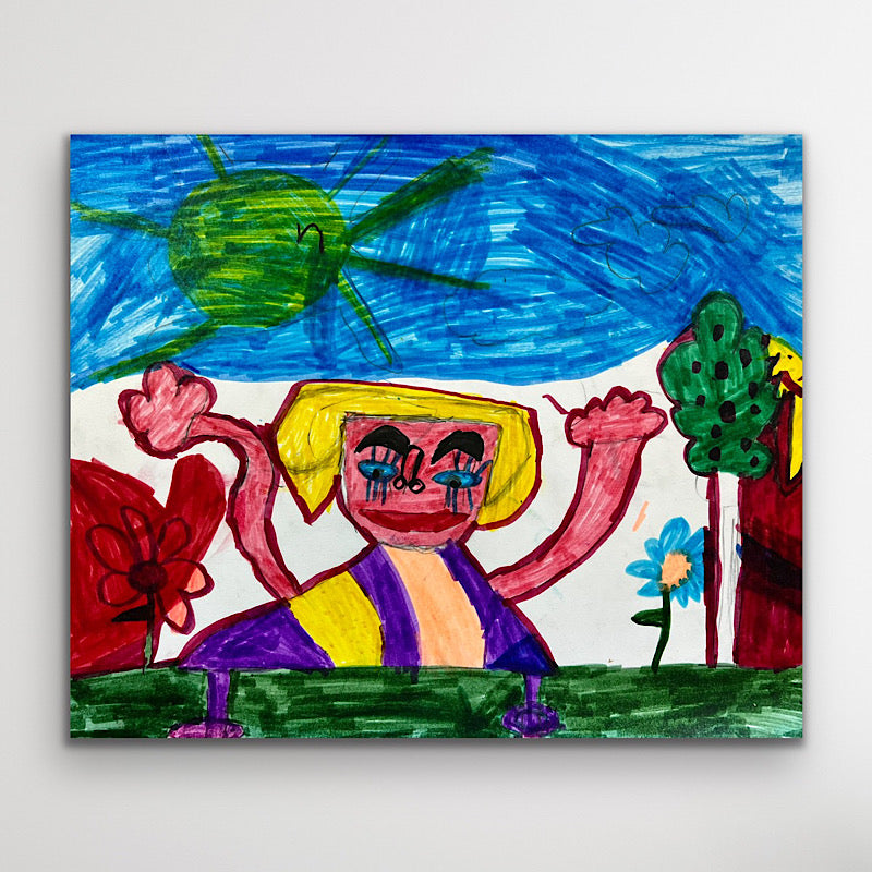 Fifi - Original Drawing, Marker on paper, 2022 (14x17)