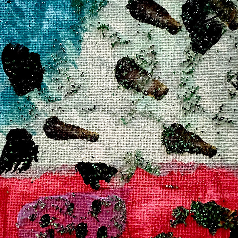 Fire, Painting, Acrylic on canvas, 2022 (12x9")