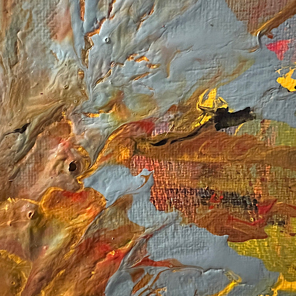 Fireworks #2, Painting, Acrylic on canvas, 2022 (12x16")