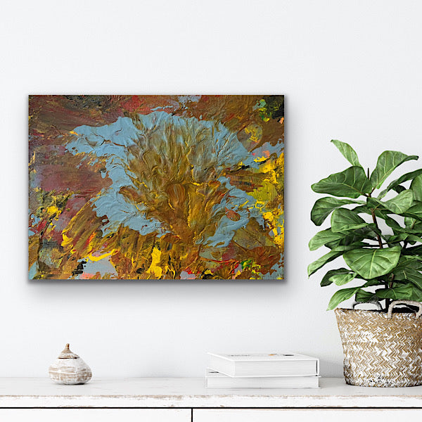 Fireworks #2, Painting, Acrylic on canvas, 2022 (12x16")
