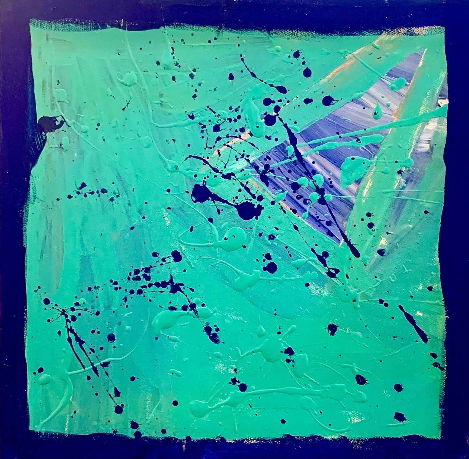 Free - Painting, acrylic on canvas, 2021 (20"x20")