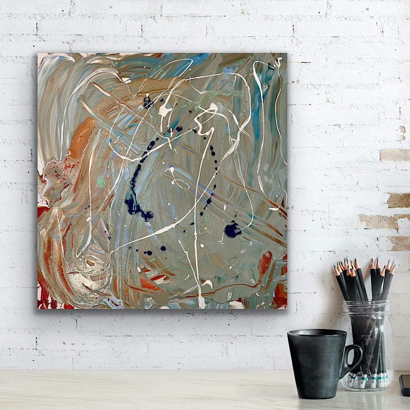 Get Lucky, Painting, Acrylic on canvas, 2022 (24x24")