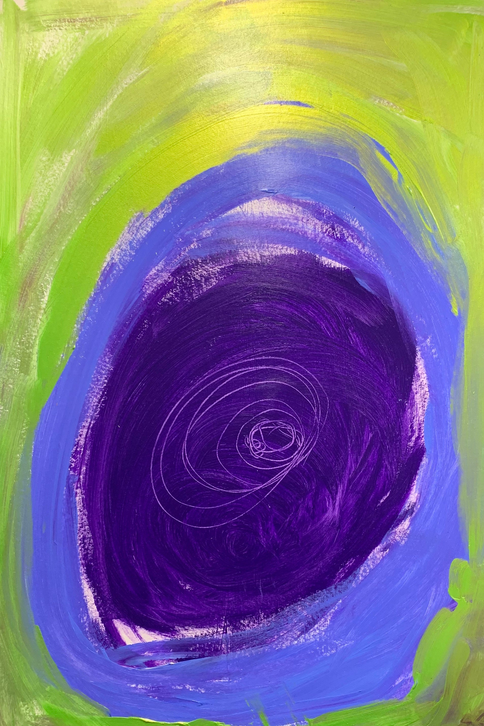 Green Space - Paintinc, Acrylic on cardboard, 2019 (27,5"x39")