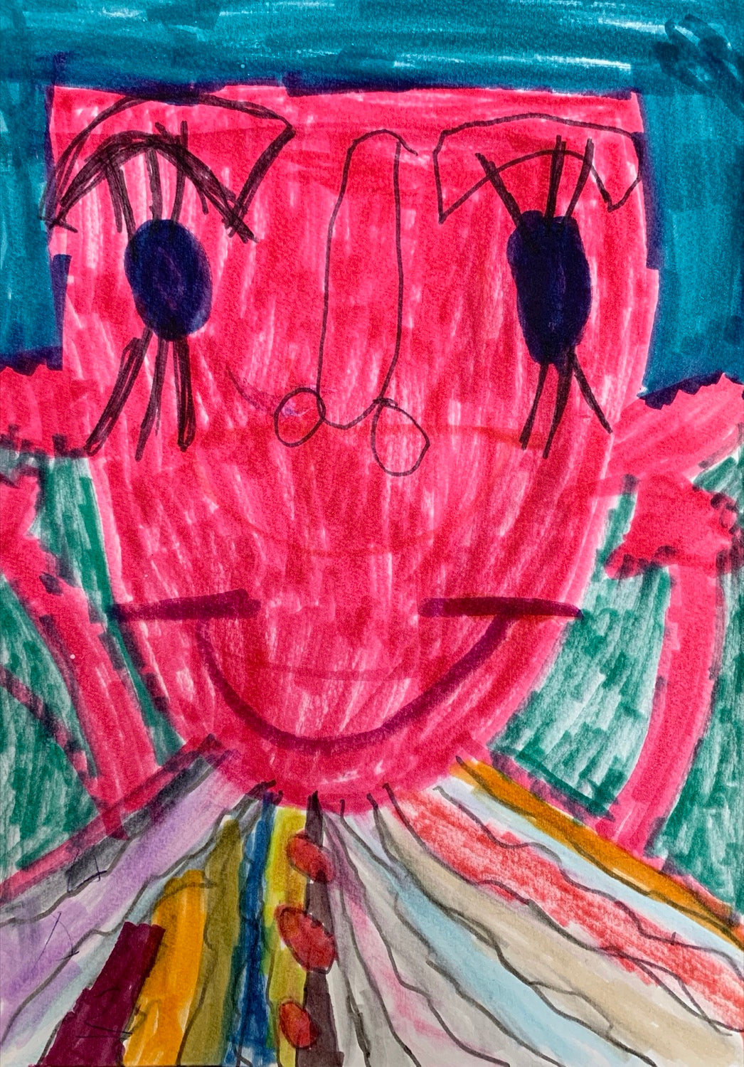 Happy Boy - Original Drawing, 2019 (11.7”x8.3")