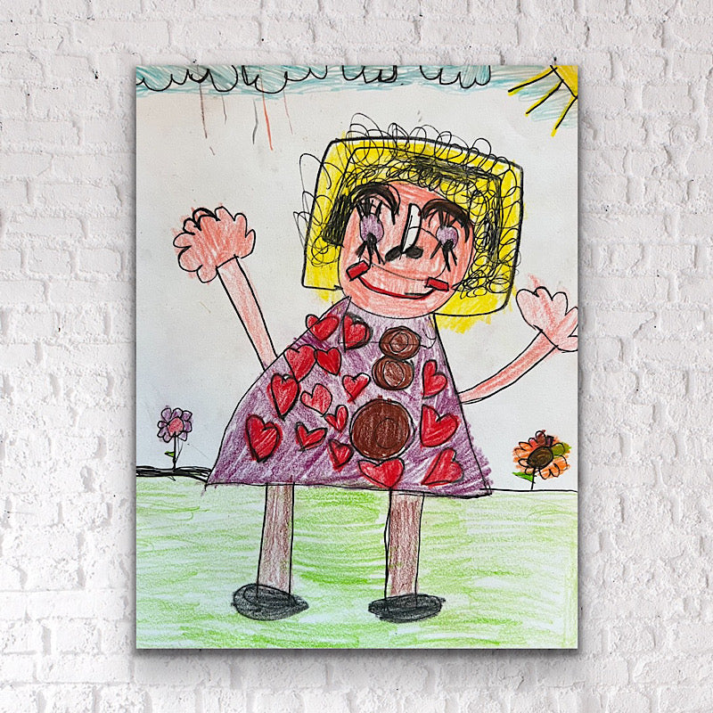 Harper - Original Drawing, Colored Pencil on paper, 2022 (10x8")
