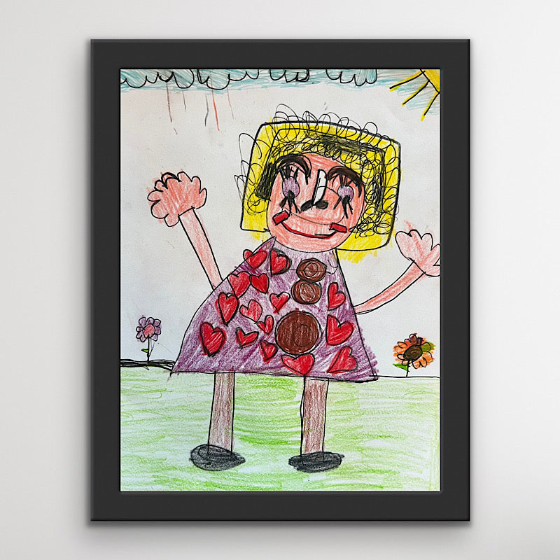 Harper - Original Drawing, Colored Pencil on paper, 2022 (10x8")