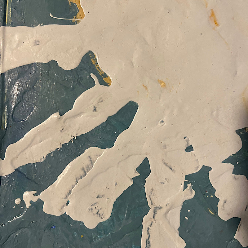 Hawaii - Painting, Acrylic on cardboard, 2022 (24x20")