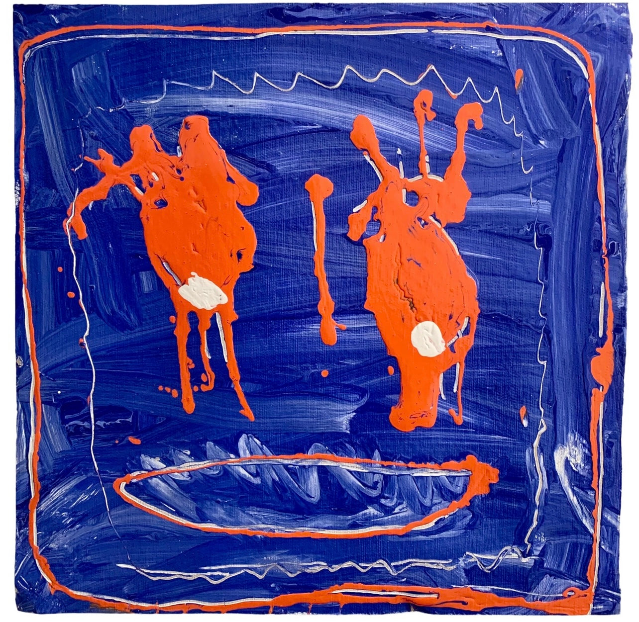 Jack - Painting, acrylic on paper, 2021 (20"x20")