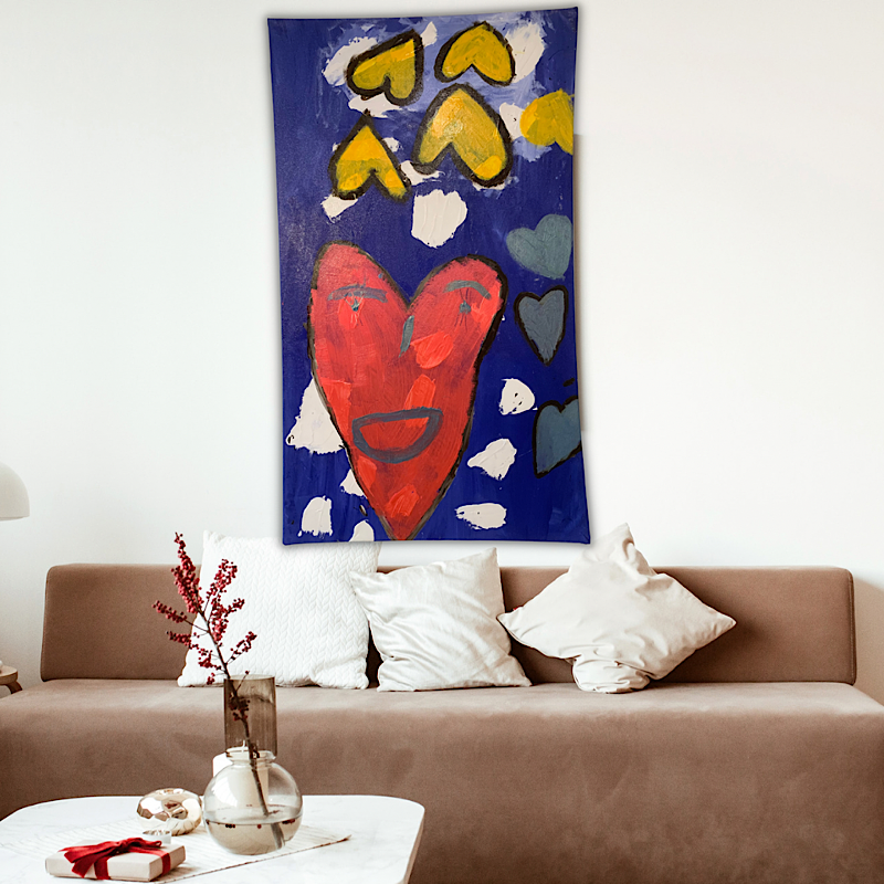 Upside Down Love, Painting, Acrylic on canvas, 60x34"