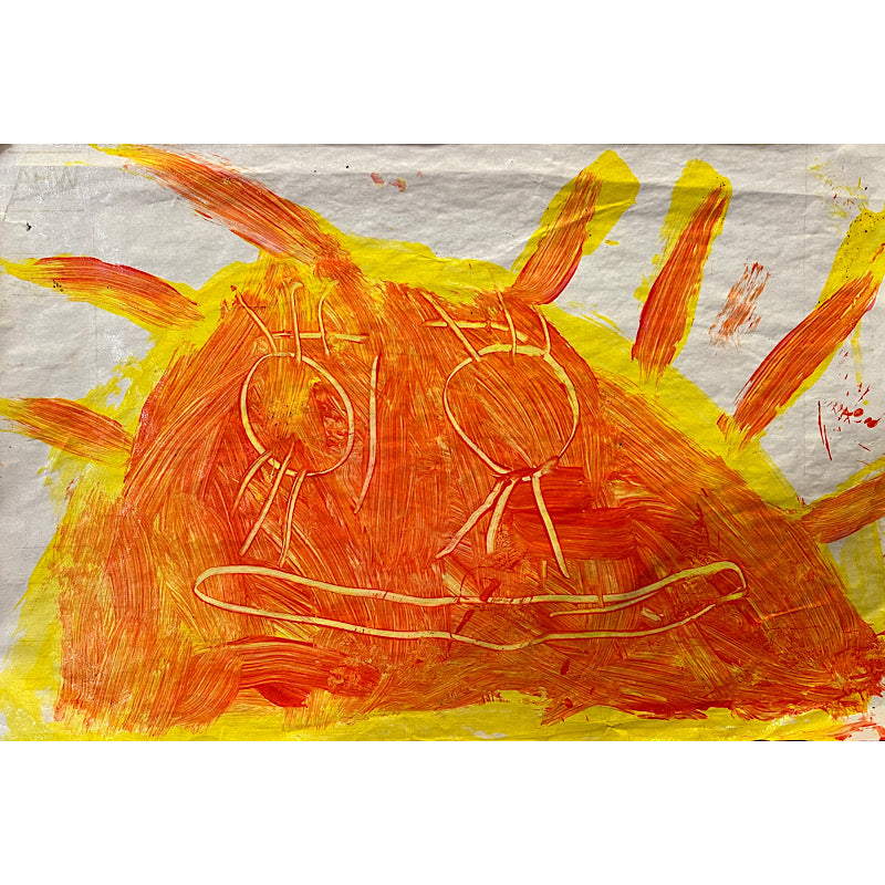 My only sunshine - Painting, Acrylic on paper, 2021 (13x19")