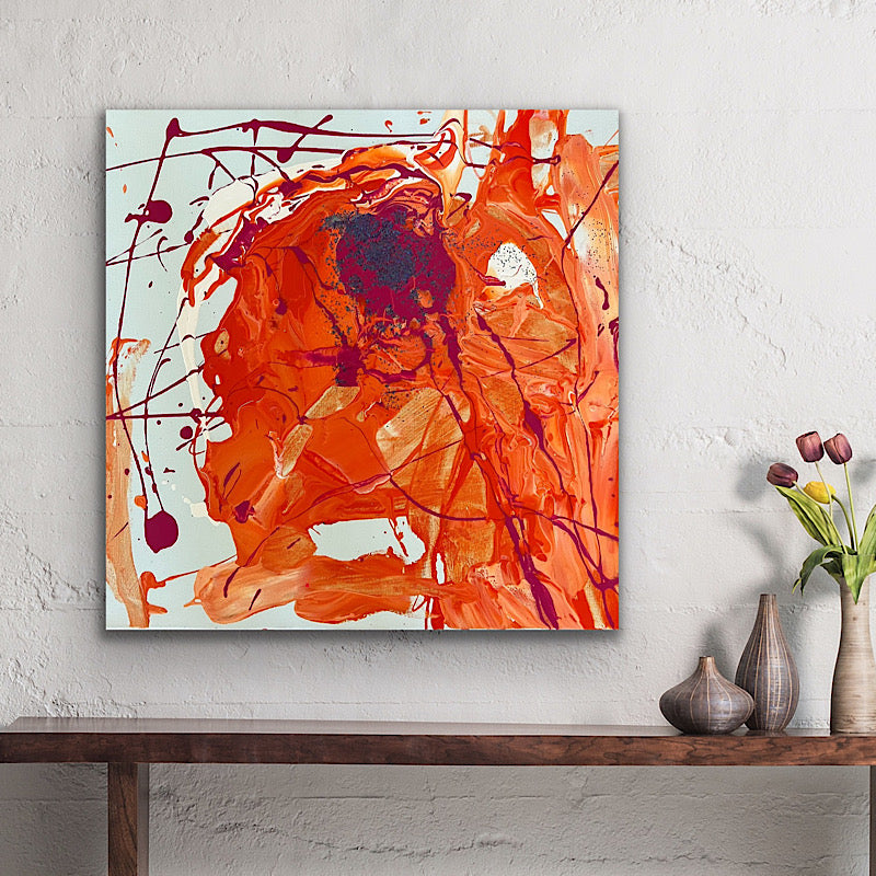Euphoria, Painting, Acrylic on canvas, 2022 (20x20")