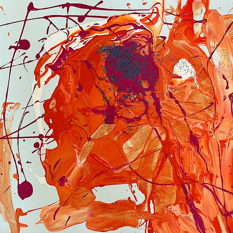 Euphoria, Painting, Acrylic on canvas, 2022 (20x20")