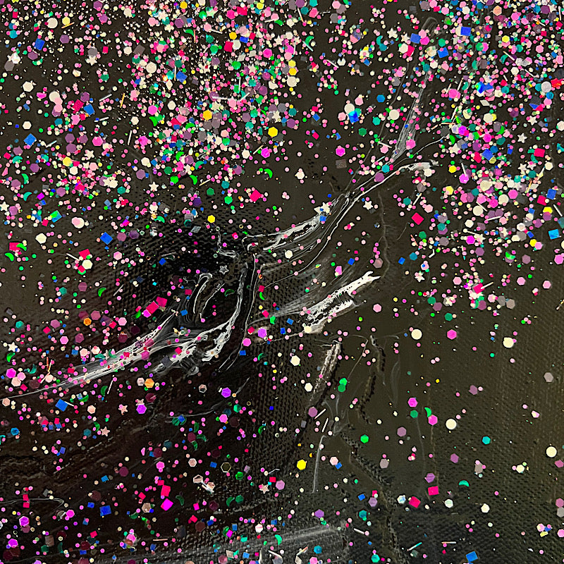 Dancing with myself, Painting, Acrylic on canvas, 2022 (20x20")