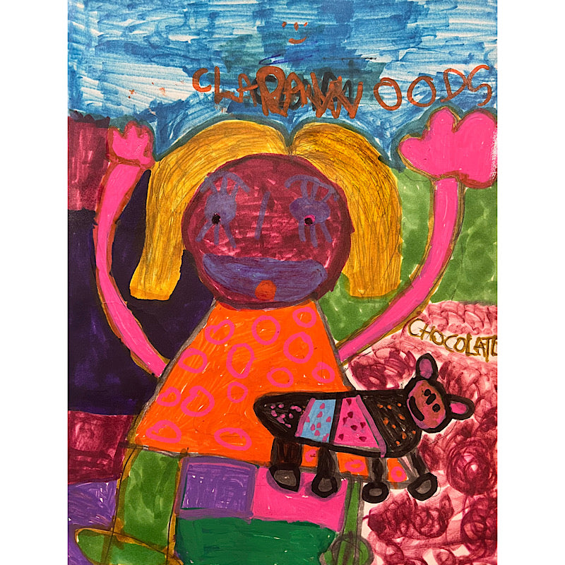 Rainbow Chocolate - Original Drawing, Marker on paper, 2022 (12x9)