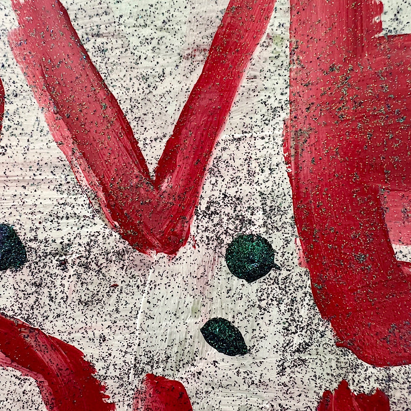 Love #3, Painting, Acrylic on cardboard, 2023 (9.5x13")