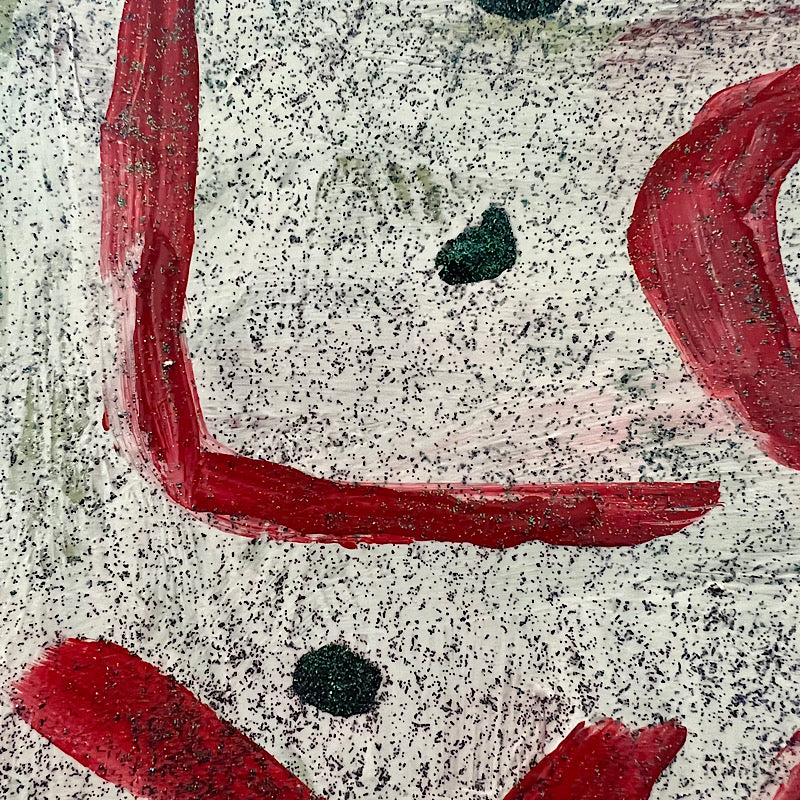 Love #3, Painting, Acrylic on cardboard, 2023 (9.5x13")
