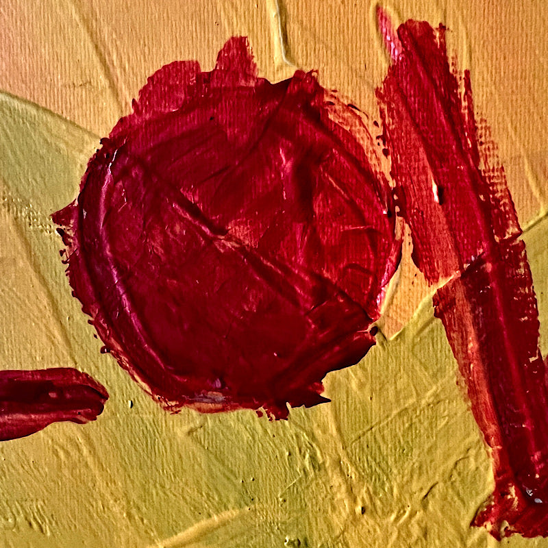 Love #7, Painting, Acrylic on canvas, 2022 (9x9")