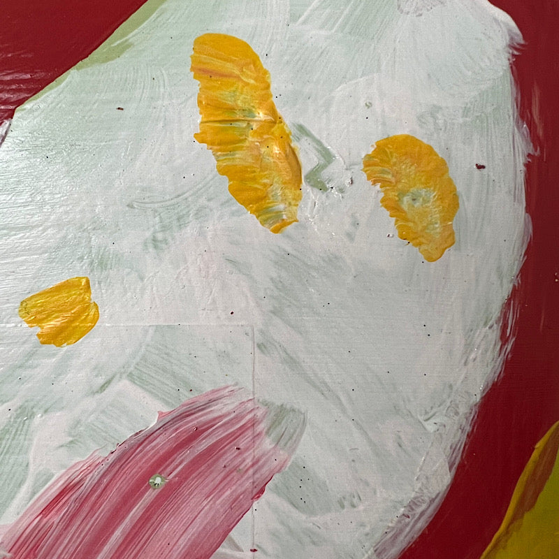 Moon, Painting, Acrylic on cardboard, 2022 (9x12.5")