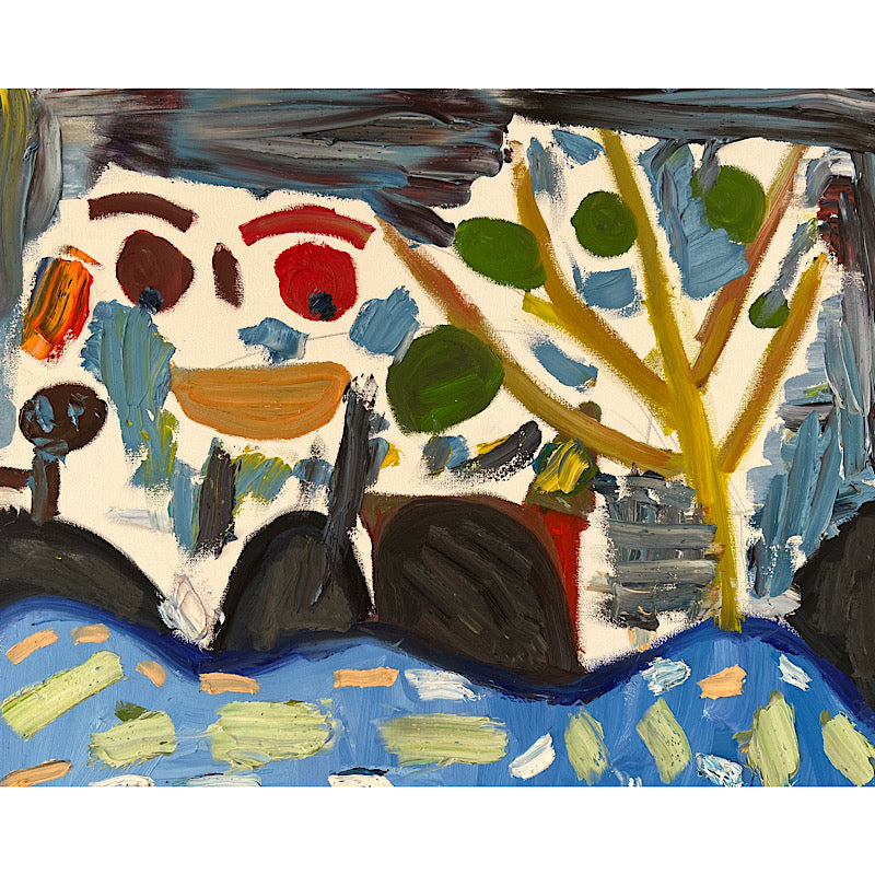 My happy place, Painting, Oil on canvas, 2022 (24x30")