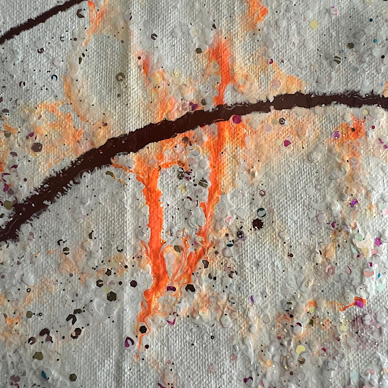 My heart shines, Painting, Acrylic on canvas, 2022 (26"x24")