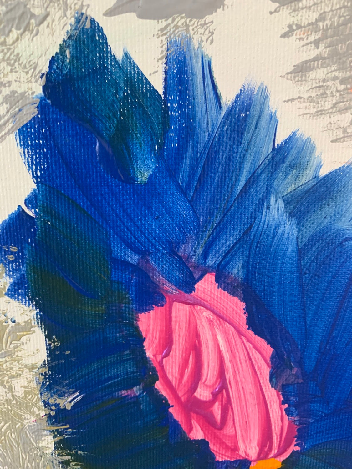 My new garden - Painting, acrylic on canvas, 2021 (31,5"x23,5")