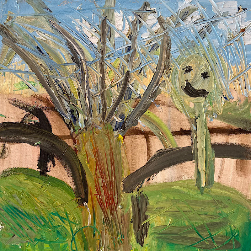 Oil Party, Painting, Oil on canvas, 2022 (20x20")