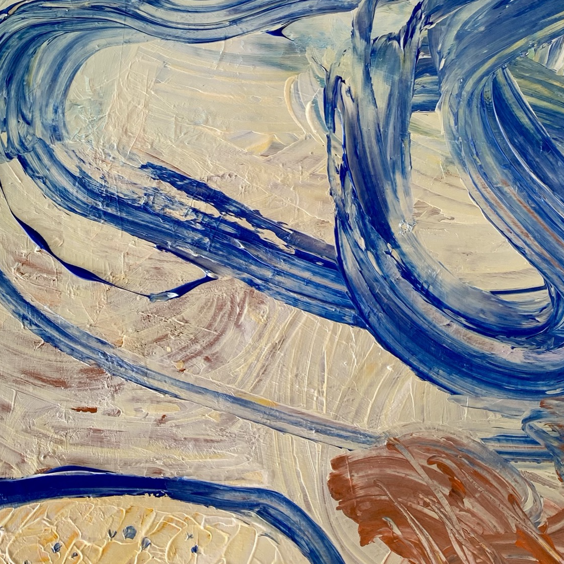 Paradise - Painting, acrylic on canvas, 2021 (39"x39")