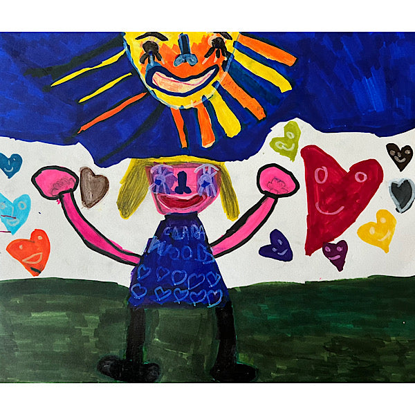 Princess Clara - Original drawing, marker on paper, 2022 (14x17")