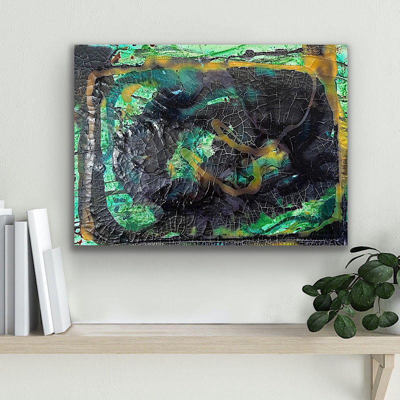 Shine your light, Painting, Acrylic on canvas, 2022 (12x16")