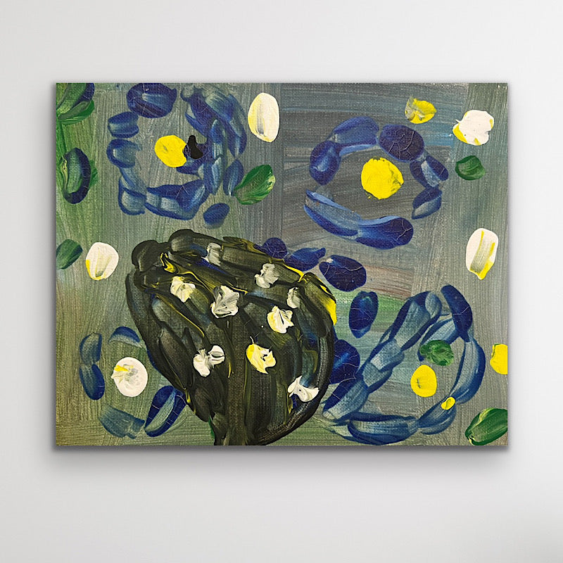 Spring Love, Painting, Acrylic on canvasboard, 2022 (8x10")