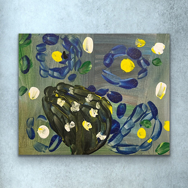 Spring Love, Painting, Acrylic on canvasboard, 2022 (8x10")