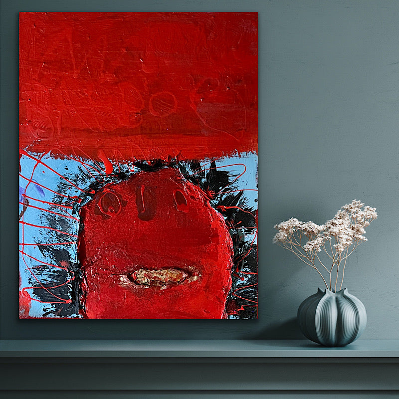 Stranger Things, Painting, Mix Media on canvas, 2022 (28"x22")