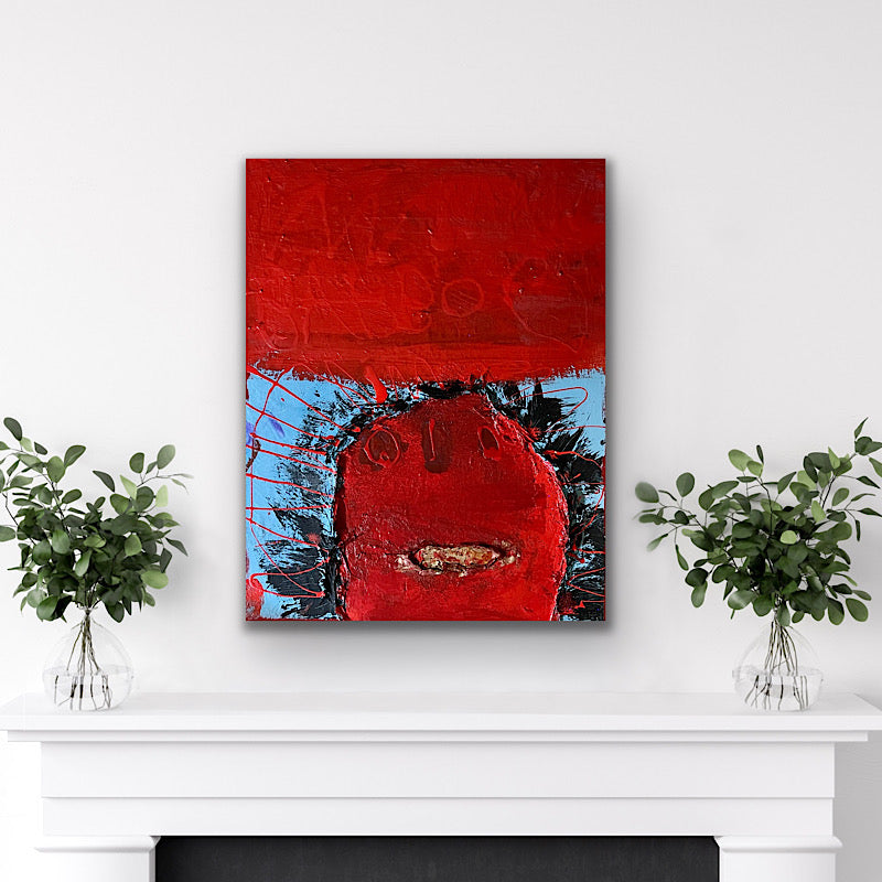 Stranger Things, Painting, Mix Media on canvas, 2022 (28"x22")