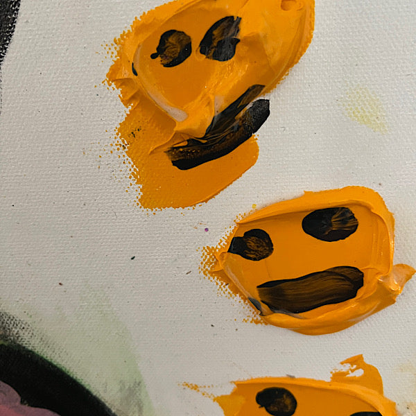 Surfing, Painting, Acrylic on canvas, 2022 (36x36")
