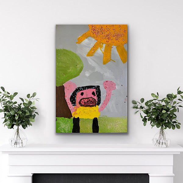 Sweet Boy, Painting, Acrylic on canvas, 2022 (36x24")