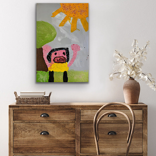 Sweet Boy, Painting, Acrylic on canvas, 2022 (36x24")