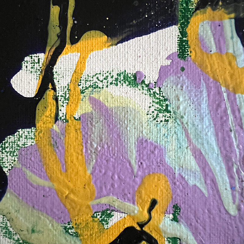 Sweet Moon, Painting, Acrylic on canvas, 2022 (12x9")