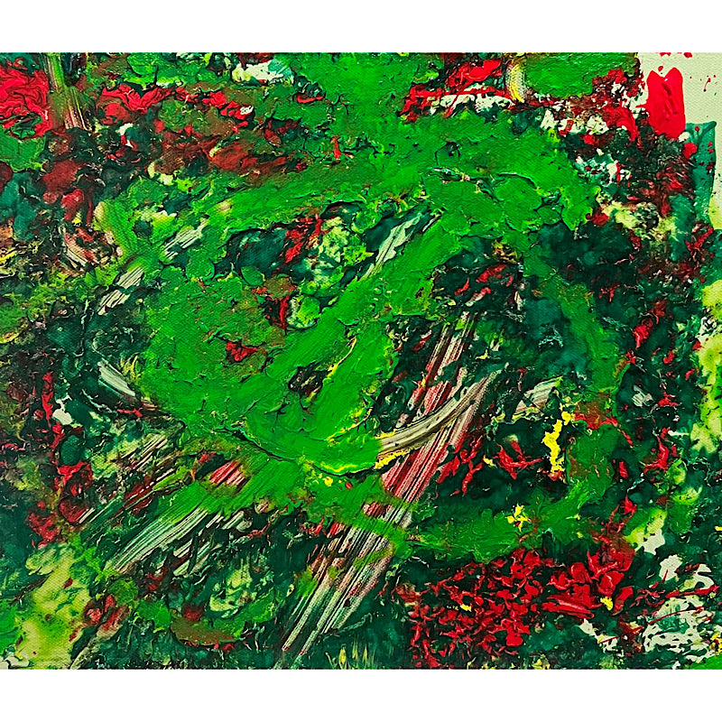 Time, Painting, Acrylic on canvas, 2022 (10x12")